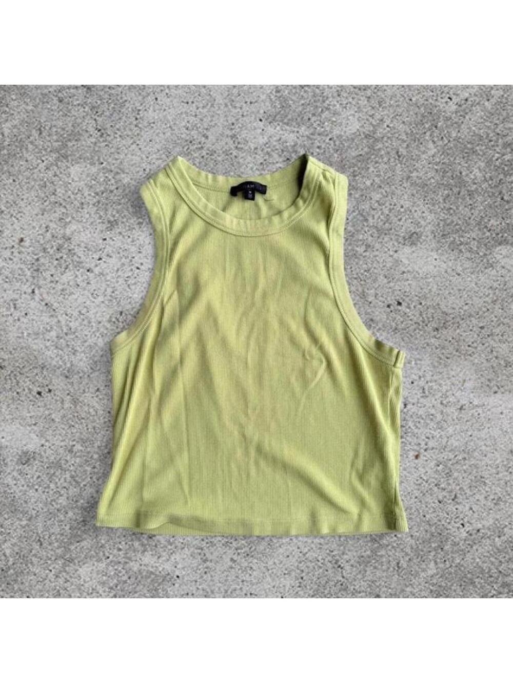 dynamite lime green cropped tank